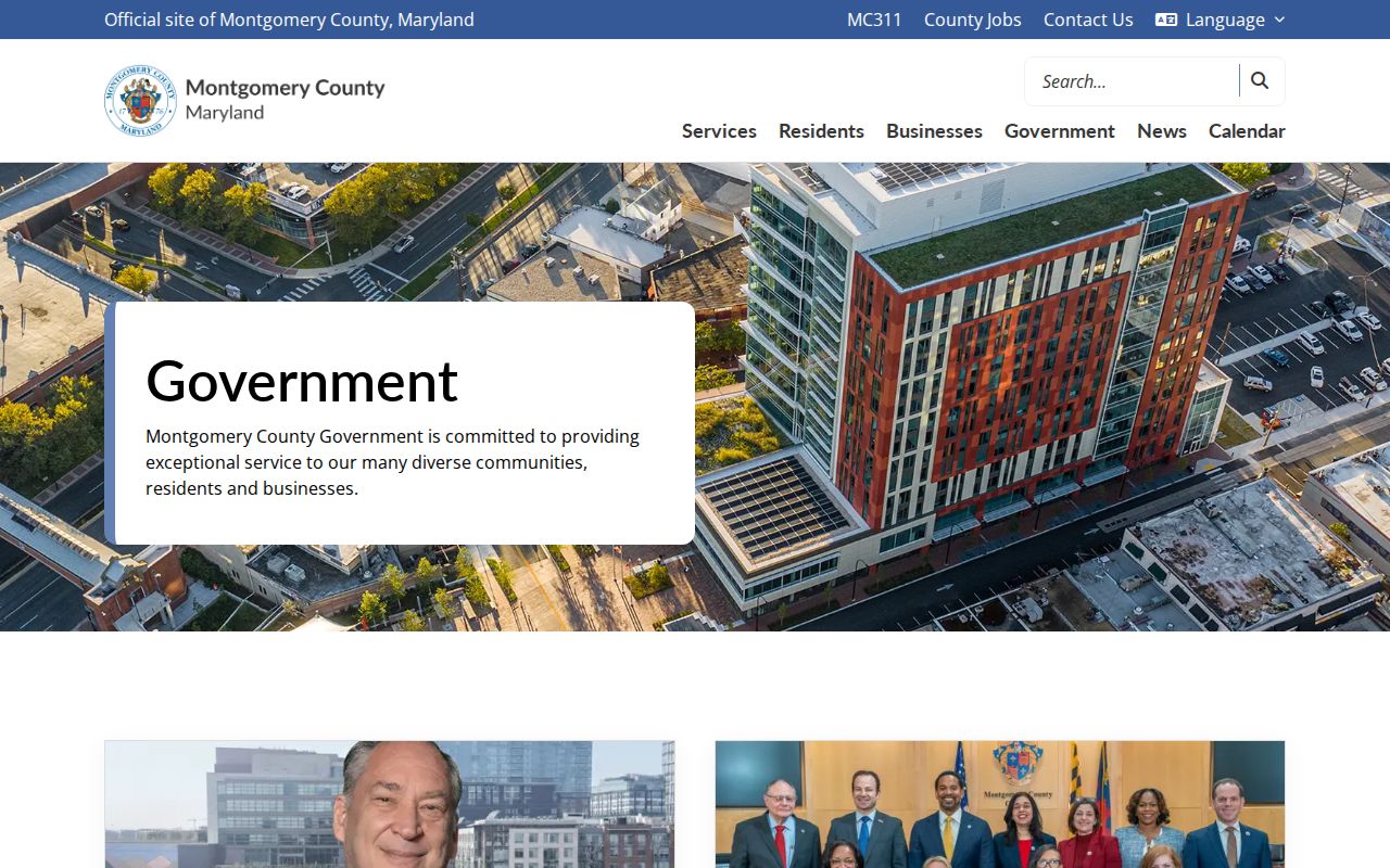 North Bethesda people search through the Montgomery County government directory